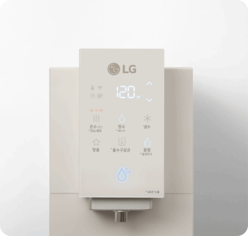 LG 퓨리케어 오브제컬렉션 WD523AWB 정수기(맞춤 출수, 냉온정, 카밍 크림 화이트) 상세정보18